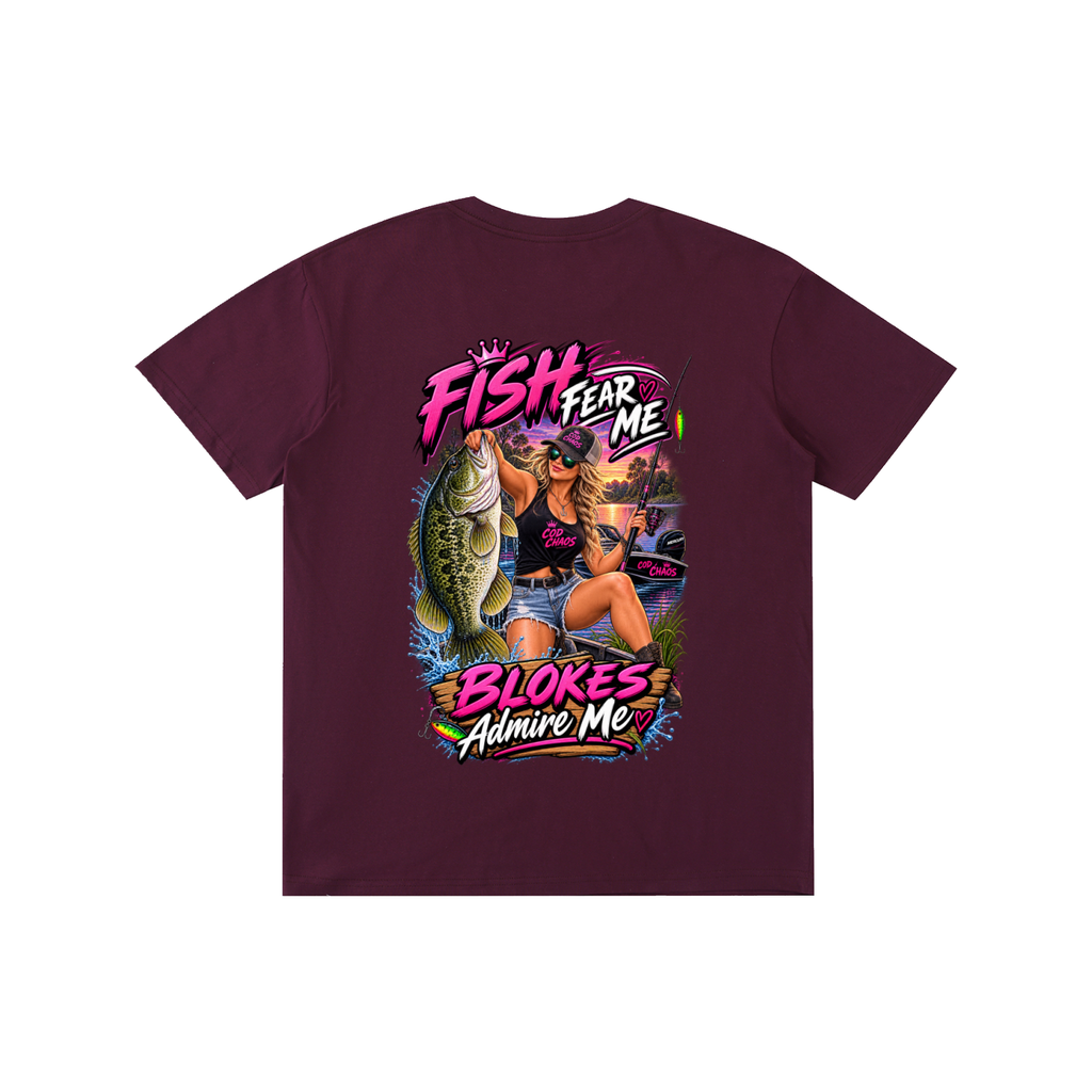 Women's Fish Fear Me, Blokes Admire Me