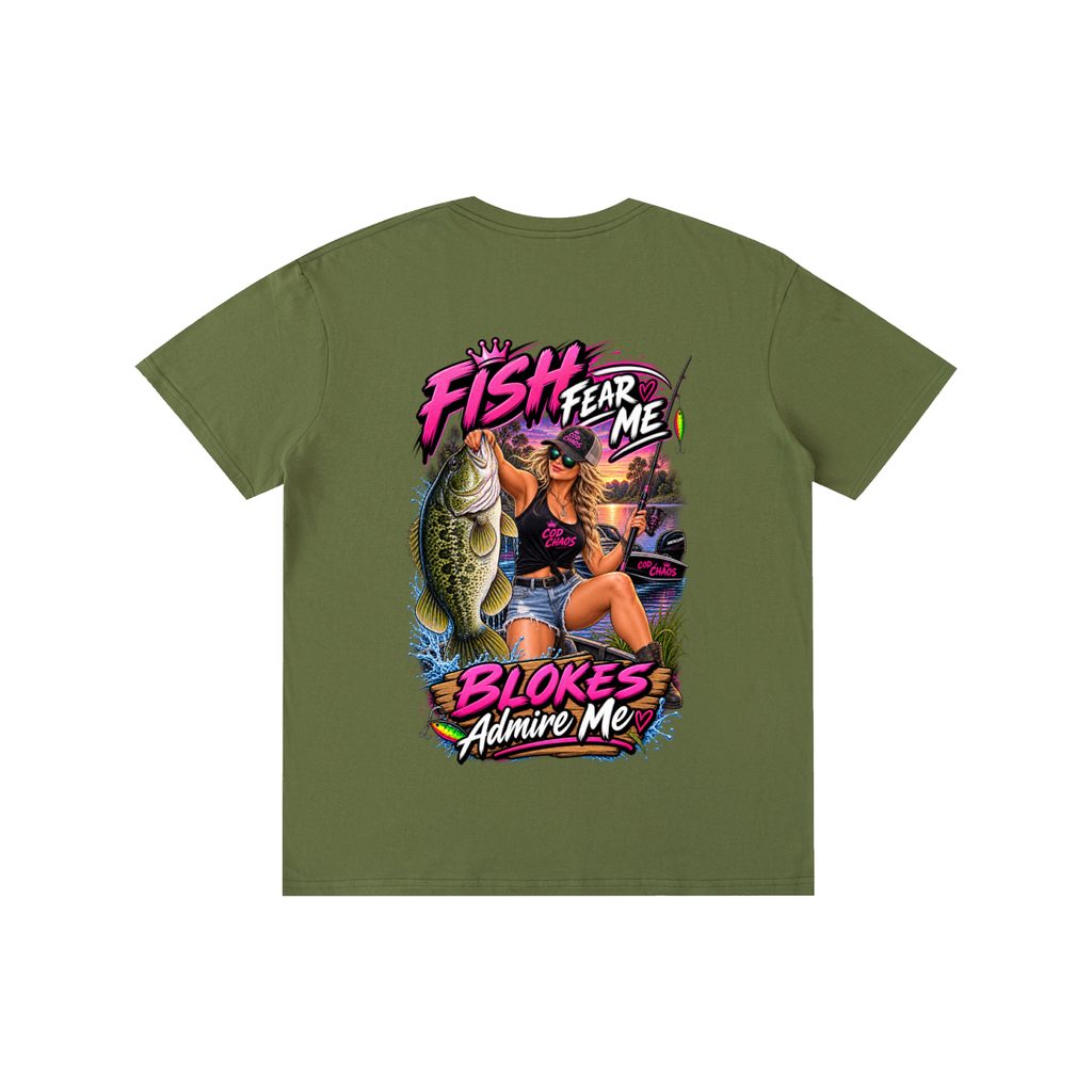 Women's Fish Fear Me, Blokes Admire Me