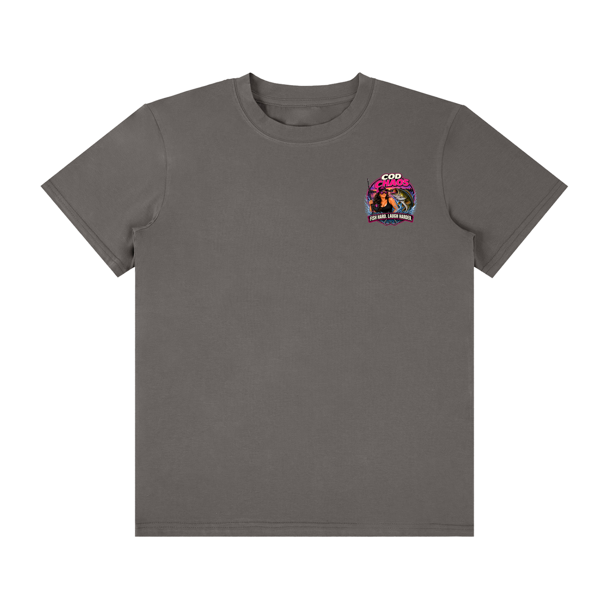 Womens COD CHAOS FISH HARD, LAUGH HARDER
